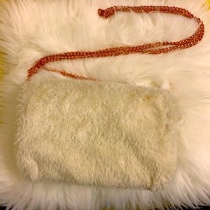 Faux fur crossbody